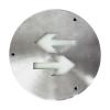 XM-BLJC-1LREⅠ0.5W-3DBX集中電源集中控制型消防應(yīng)急標(biāo)志燈具（雙向 不銹鋼250mm）,西默電氣,消防應(yīng)急疏散指示燈