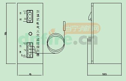 GST-DH9501-TA測溫式電氣火災(zāi)監(jiān)控探測器