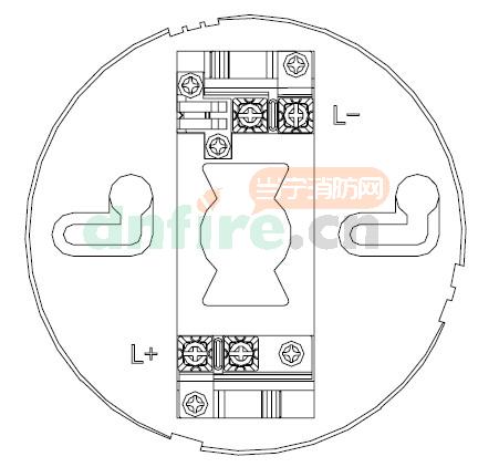 GT610非編碼探測器底座示意圖