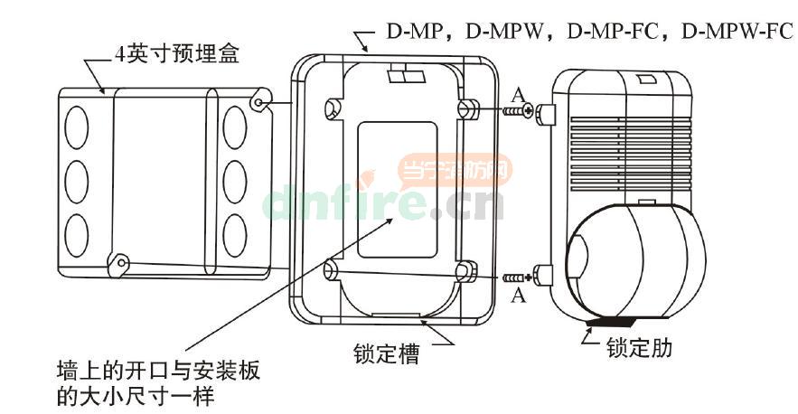 P900火災(zāi)聲光警報器安裝圖