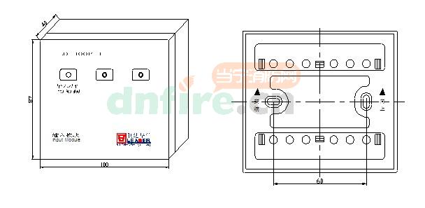 LD4400E-1結(jié)構(gòu)與安裝尺寸圖