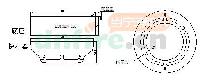 JTY-GM-LD3000EN（B）結(jié)構(gòu)與安裝尺寸圖