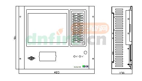 JB-QG-LD128EⅡ外形與結(jié)構(gòu)尺寸圖
