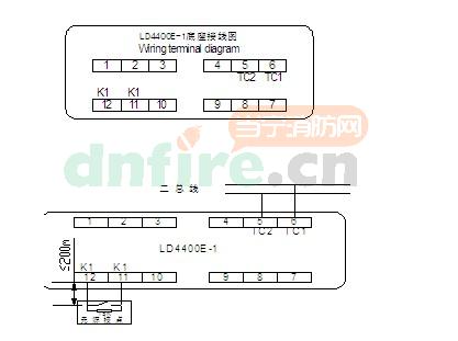 LD4400E-1端子圖與接線圖示例