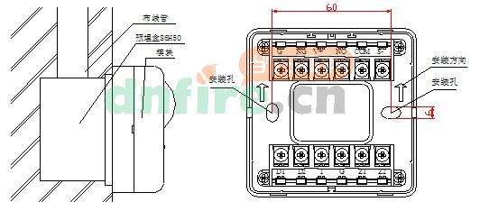 GST-LD-8301輸入輸出模塊安裝示意圖