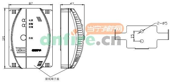 GST-BT002F獨(dú)立式可燃?xì)怏w探測(cè)器結(jié)構(gòu)特征