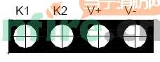 GST-BT002F探測(cè)器對(duì)外接線端子示意圖