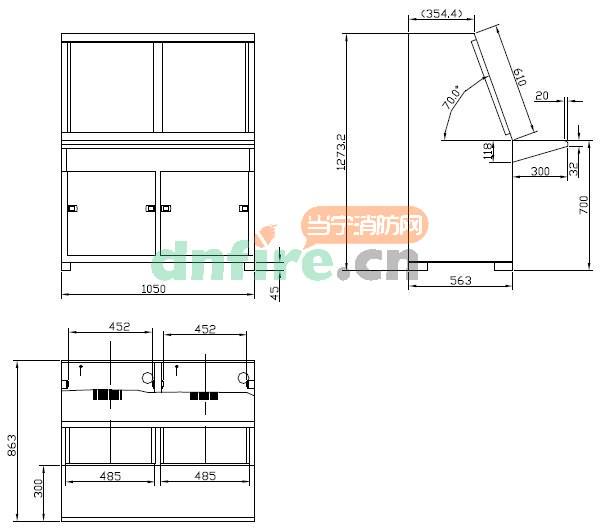 LD-FB-1100非標(biāo)雙節(jié)琴臺(tái)柜