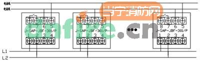 J-SAP-JBF-301/P手動(dòng)火災(zāi)報(bào)警按鈕接線圖例