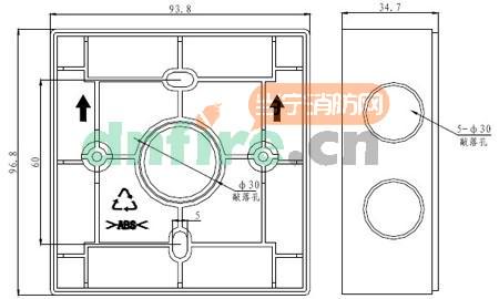 B-9110手動(dòng)火災(zāi)報(bào)警按鈕后備盒