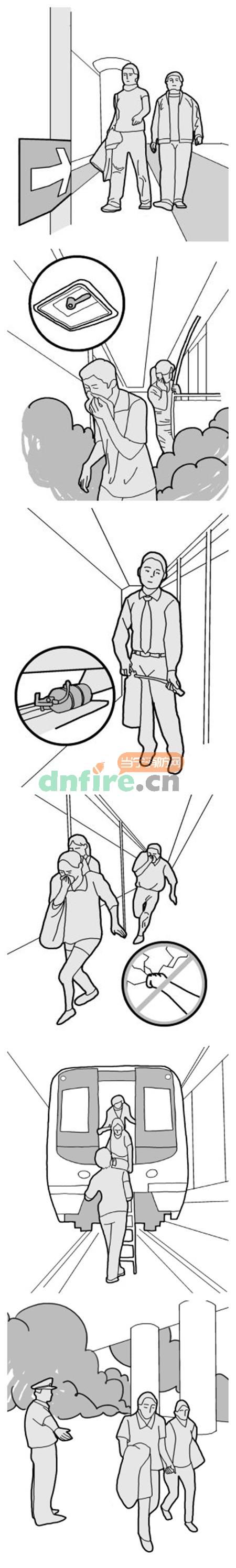地鐵發(fā)生火災(zāi)時(shí)記住往上風(fēng)口跑