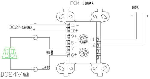 加二極管控制模塊接線圖
