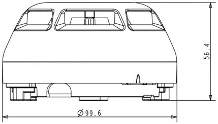 FDO181點型光電感煙火災(zāi)探測器的外形尺寸
