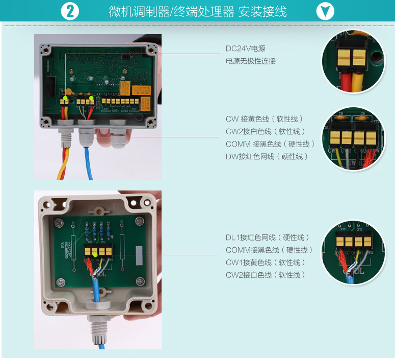 JTW-LCD-ZC500A微機調制器/終端處理器安裝接線詳解
