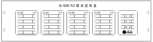 SL-5205PLC聯(lián)動控制盤面板外形圖