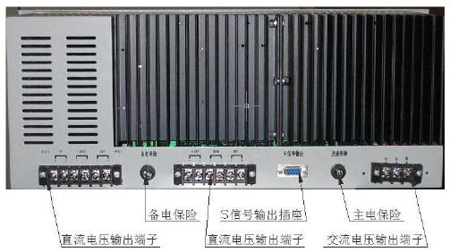 M5000柜式控制器電源后面板圖