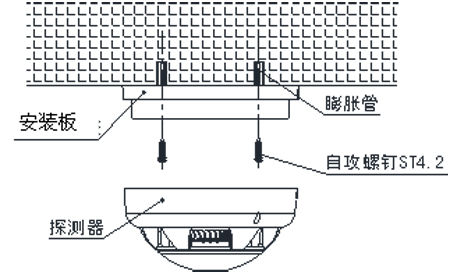 SHS-BK3DA獨(dú)立式感煙火災(zāi)探測報警器安裝示意圖