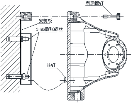 JTGB-HW-BK51/IR3/S紅外火焰探測器安裝圖