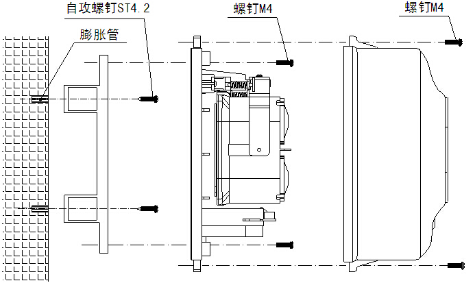 JTY-HS-BK801線型光束感煙火災(zāi)探測(cè)器安裝圖