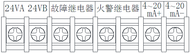 JTY-HS-BK801線型光束感煙火災(zāi)探測(cè)器接線示意圖