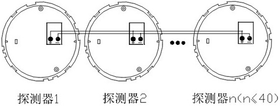 多個探測器互聯(lián)接線端子圖