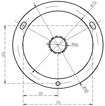 JTG-ZF-C34防爆點型紫外火焰探探測器支架