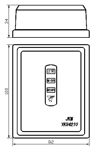 JKM-YKS4210輸入/輸出模塊外形尺寸