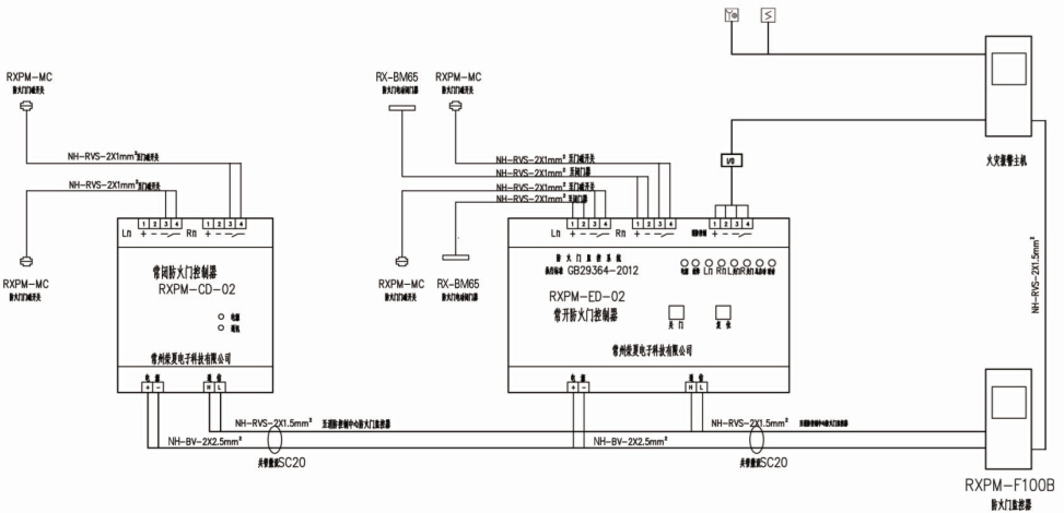 RXPM防火門控制器原理圖