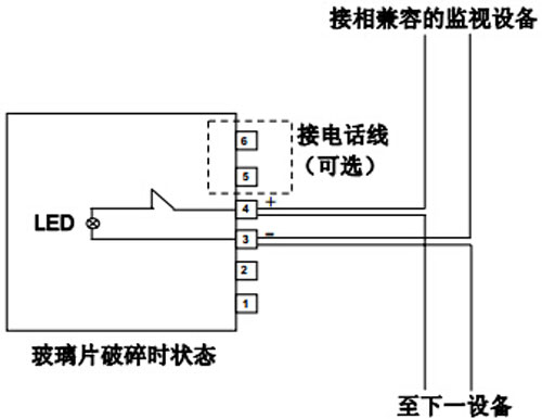 J-SAP-M-M500K/P手動報警按鈕接線示意圖