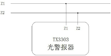 TX3303 光警報(bào)器系統(tǒng)連線示意圖