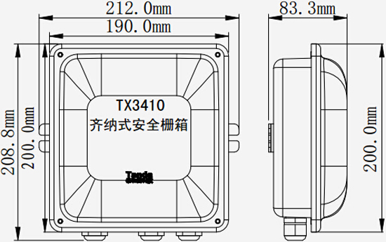 TX3410齊納式安全柵箱