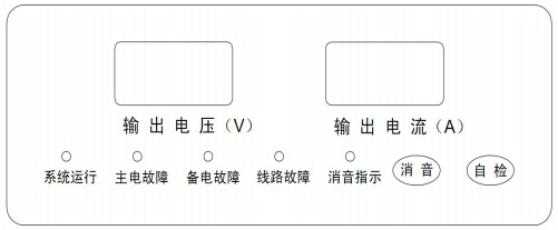 TD0804B聯(lián)動(dòng)電源面板結(jié)構(gòu)示意圖