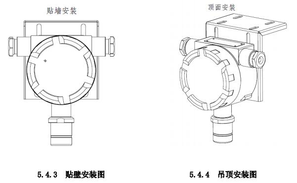 JTQ-CH281Ex可燃?xì)怏w探測器安裝方式