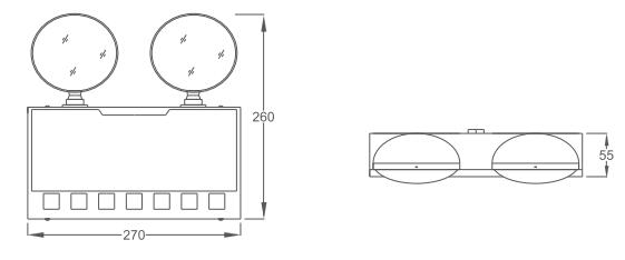 KE-ZFJC-E3W-B01集中電源集中控制型消防應(yīng)急照明燈具
