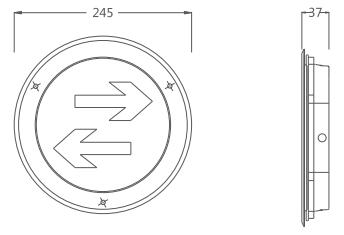 KE-BLJC-1LREI1W-DO1B集中電源集中控制型消防應(yīng)急標(biāo)志燈具