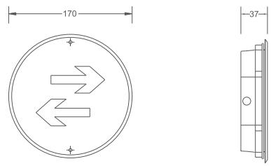 KE-BLJC-1LREI1W-D01S集中電源集中控制型消防應(yīng)急標(biāo)志燈具（地埋式）