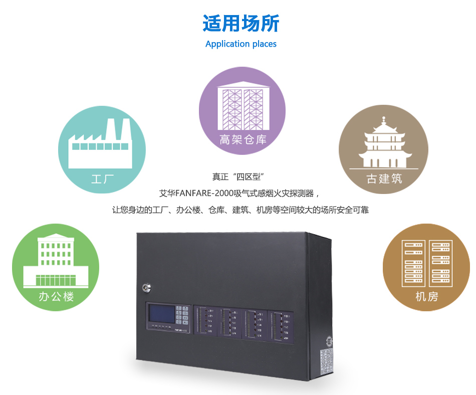 FANFARE-2000吸氣式感煙火災(zāi)探測器應(yīng)用場所