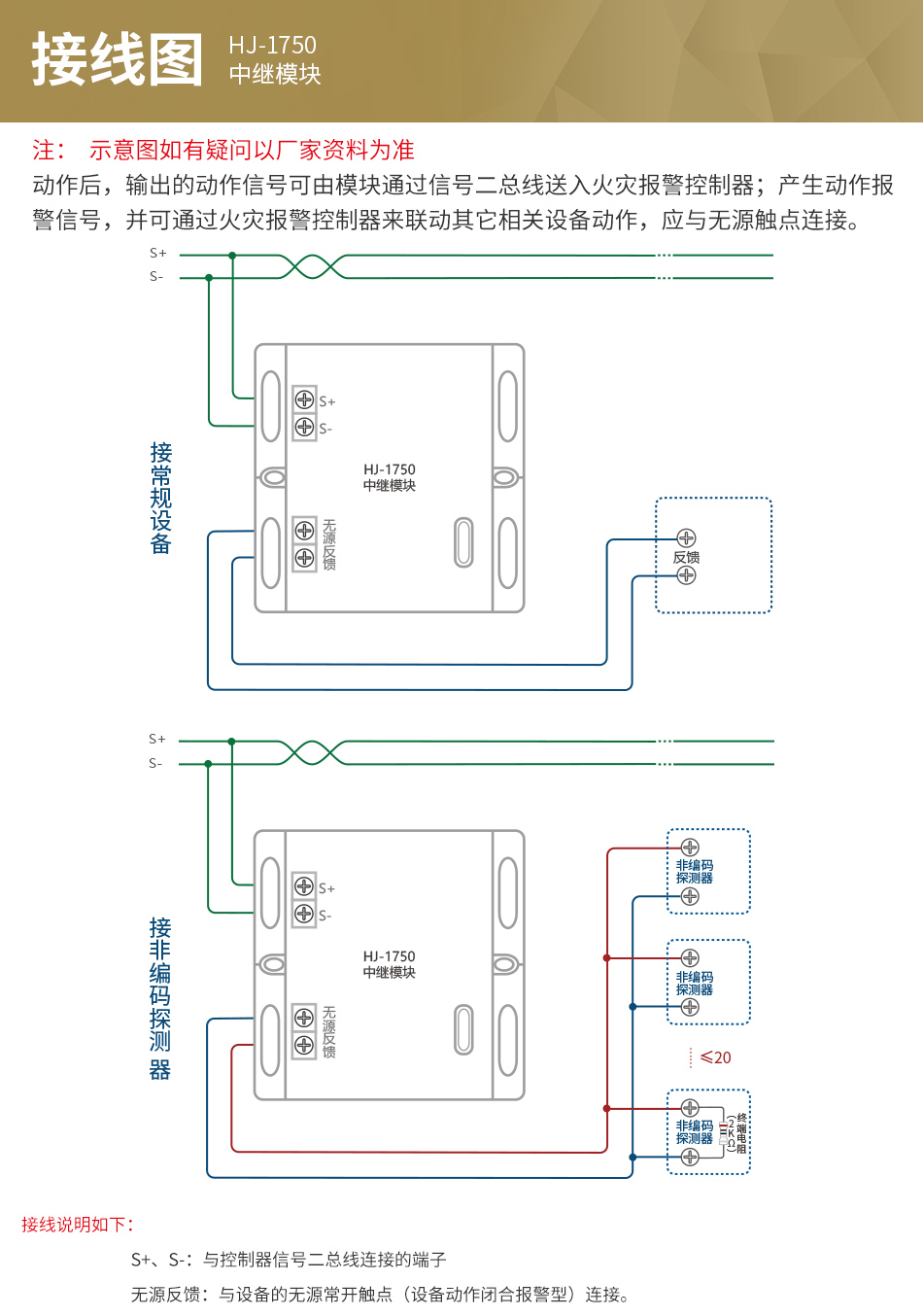 HJ-1750中繼模塊接線