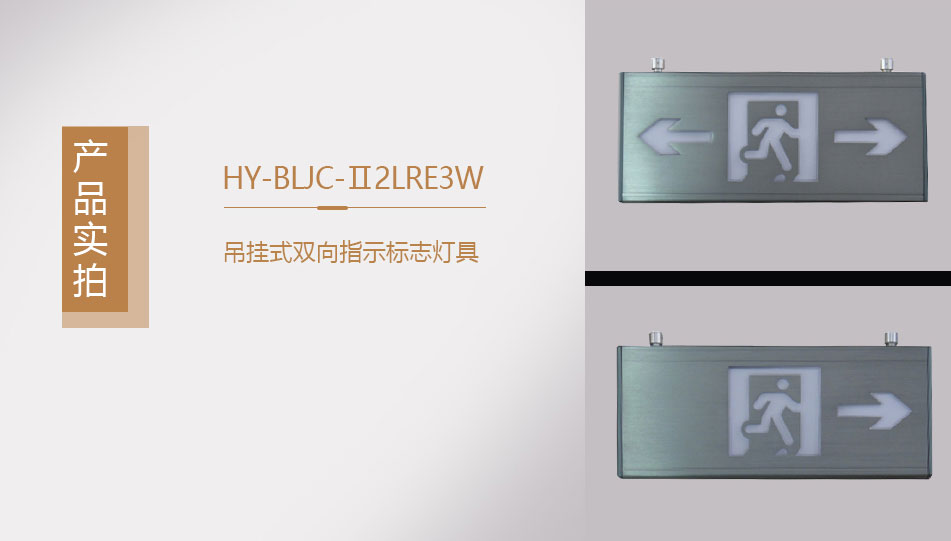 HY-BLJC-Ⅱ2LRE3W吊掛式雙向指示標志燈具展示