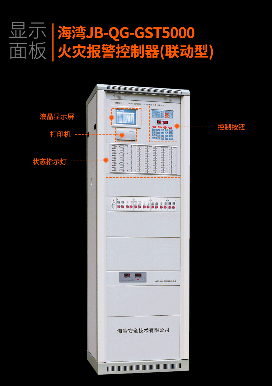 JB-QG-GST5000火災報警控制器(聯(lián)動型)顯示面板