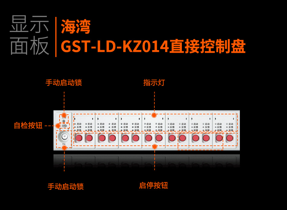 GST-LD-KZ014直接控制盤顯示面板