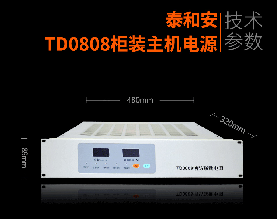 TD0808柜裝主機(jī)電源展示