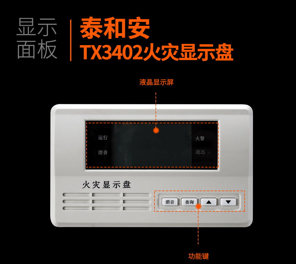 TX3402火災(zāi)顯示盤顯示面板
