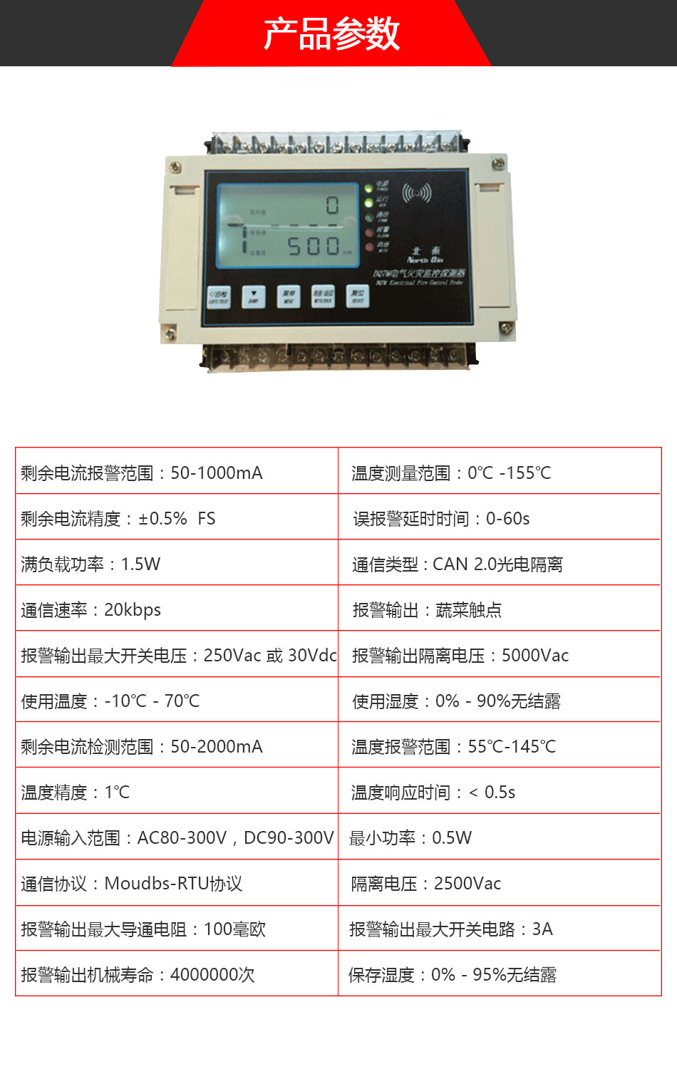 BQ7M電氣火災(zāi)監(jiān)控探測(cè)器