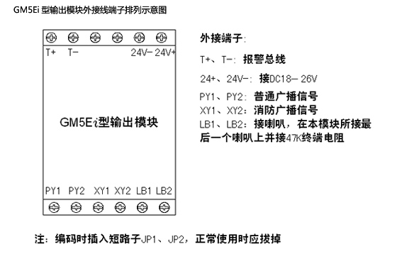 GM5Ei型輸出模塊產(chǎn)品接線說明