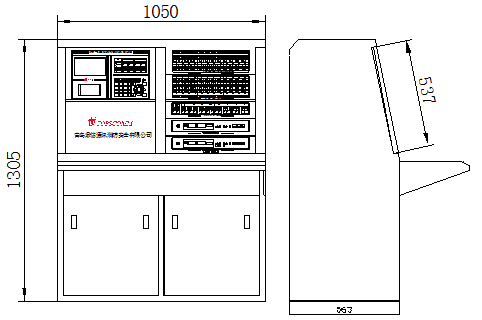JB-QT-TS3200火災(zāi)報(bào)警控制器結(jié)構(gòu)示意圖