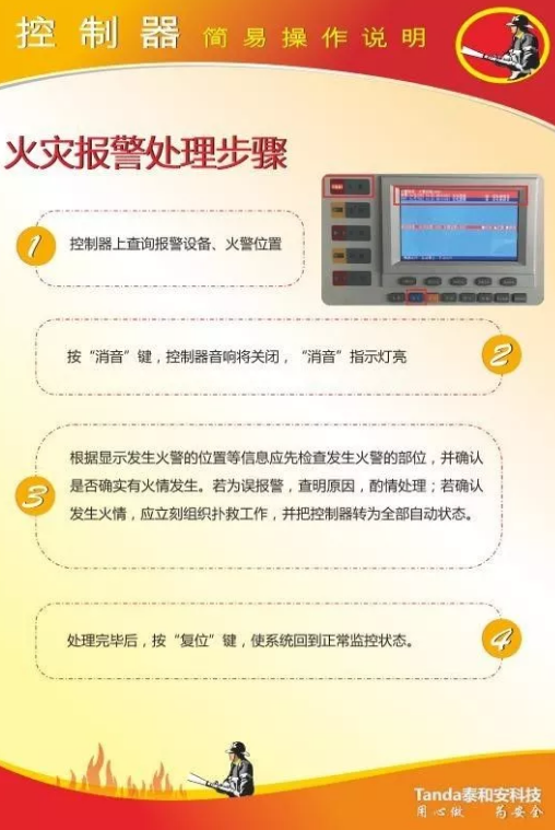 消防主機火災報警操作步驟