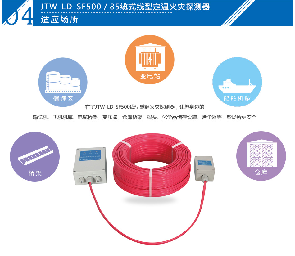 JTW-LD-SF500/85纜式線型感溫火災(zāi)探測(cè)器