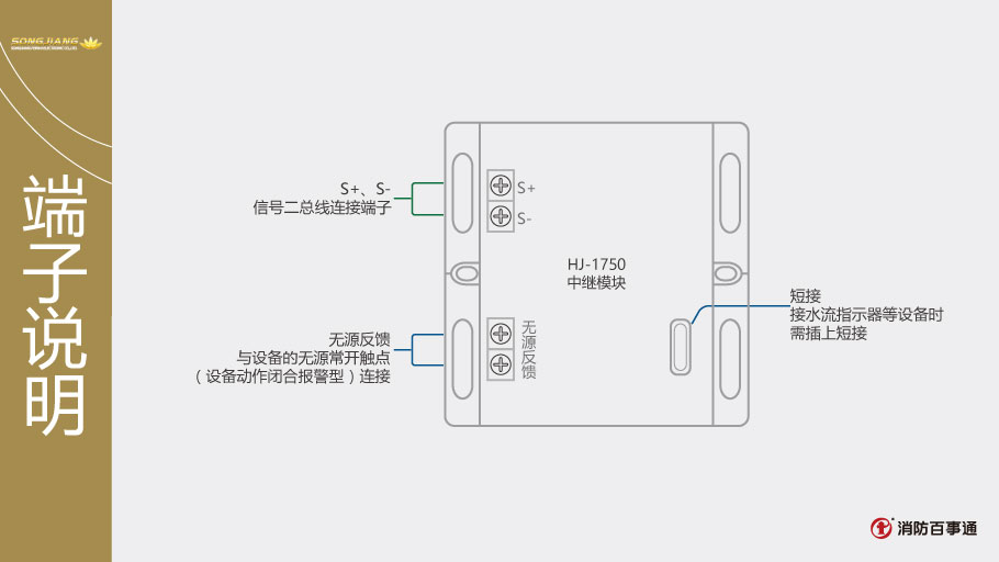 松江HJ-1750中繼模塊接線