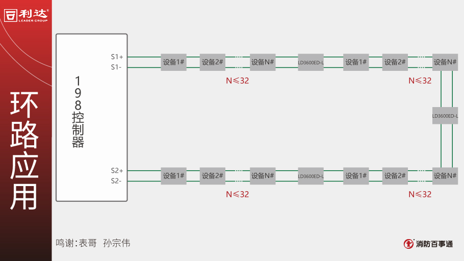 利達(dá)LD3600ED-L雙向短路保護(hù)器接線